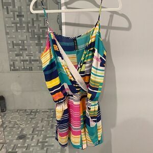 Design lab Multicolored spaghetti strap romper